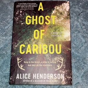 A Ghost of Caribou by Alice Henderson - Green and Yellow Cover